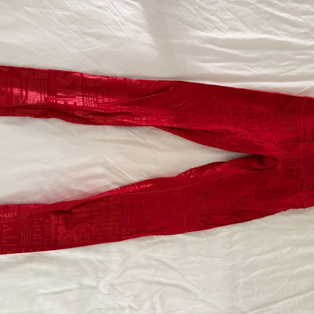 lululemon athletica Red Leggings